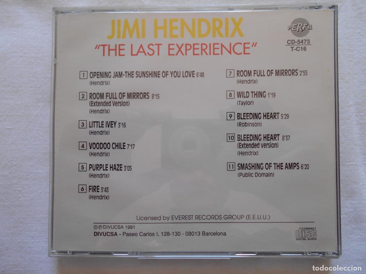 CDs de m&uacute;sica: CD JIMI HENDRIX // THE LAST EXPERIENCE - Foto 2
