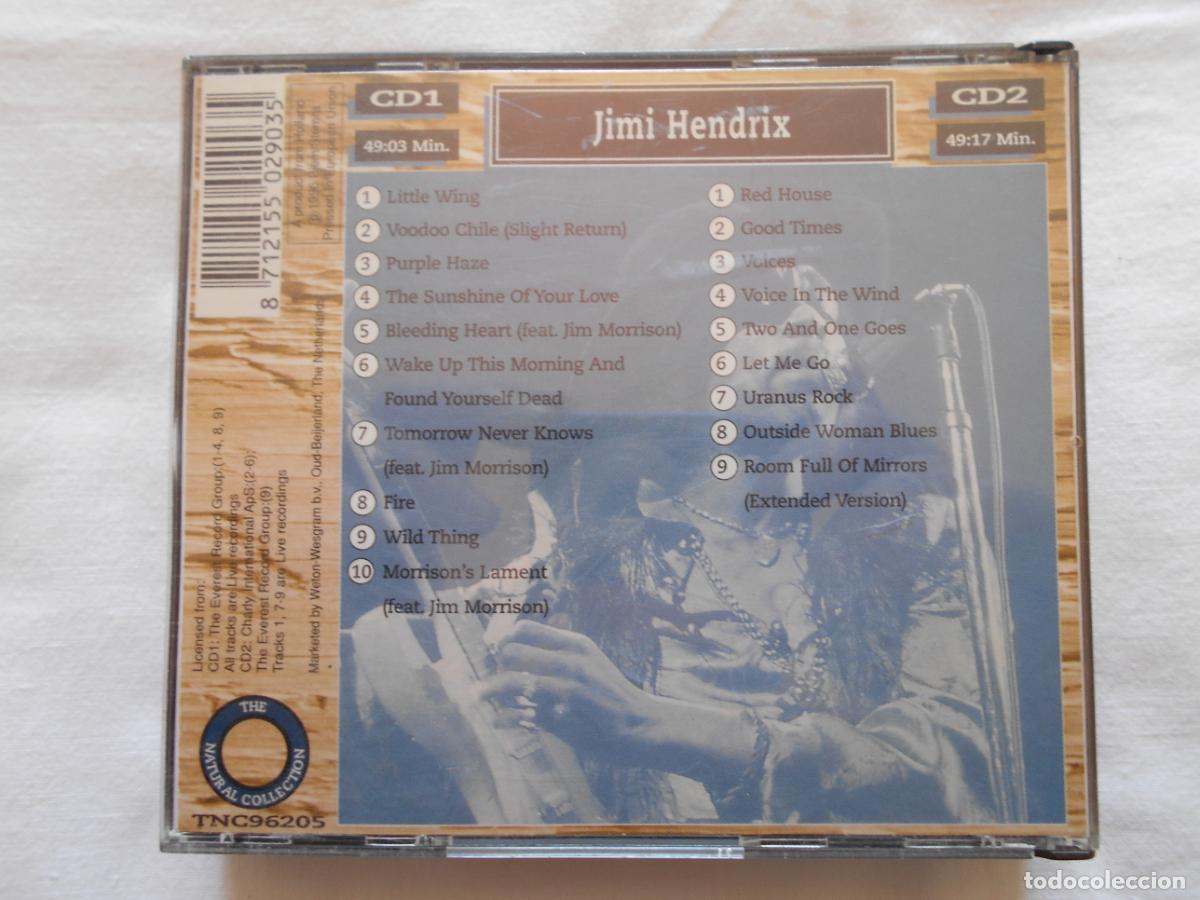 CDs de m&uacute;sica: CD JIMI HENDRIX // THE NATURAL COLLECTION - DOBLE CD - Foto 2