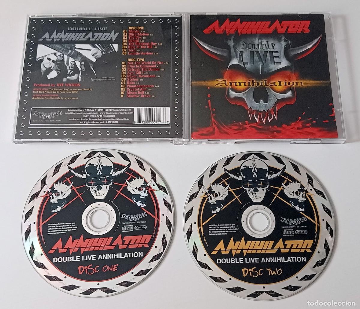 CDs de m&uacute;sica: CD ANNIHILATOR - DOUBLE LIVE ANNIHILATION - Foto 2
