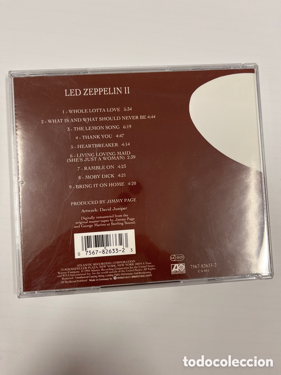 CDs de m&uacute;sica: LED ZEPPELIN - II (CD) - Foto 2