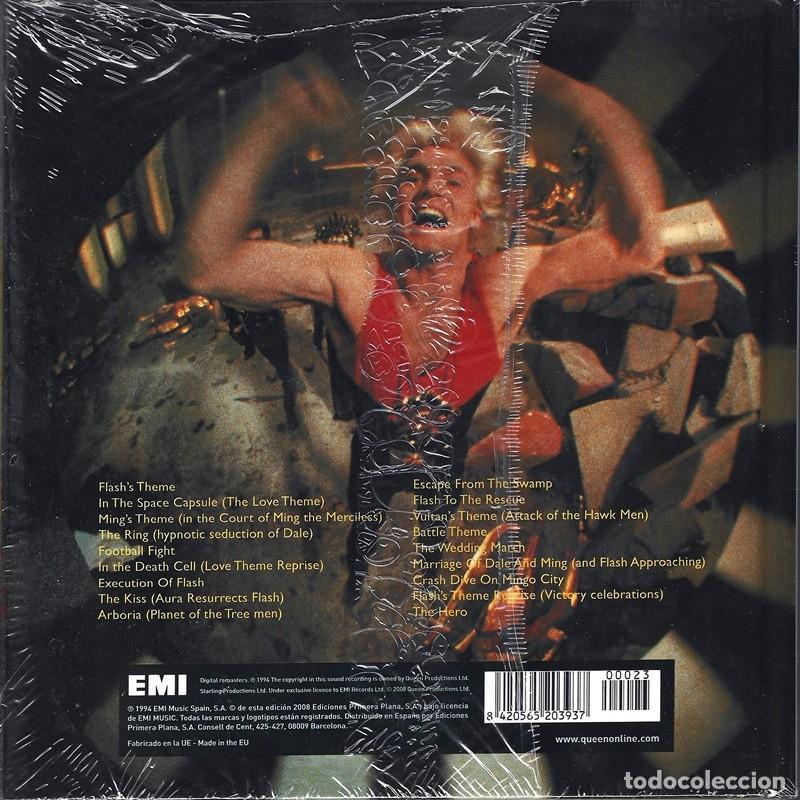 CDs de m&uacute;sica: QUEEN &uml;FLASH GORDON&uml; (LIBRO CD PRECINTADO) - Foto 2