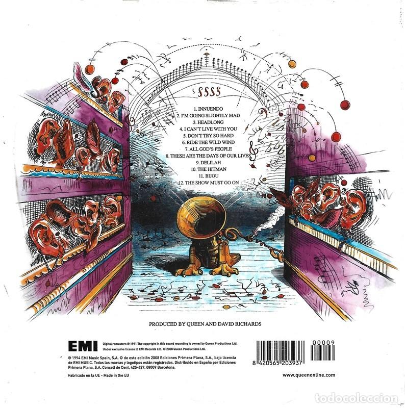 CDs de m&uacute;sica: QUEEN&uml;INNUENDO&uml;(LIBRO CD PRECINTADO) - Foto 2