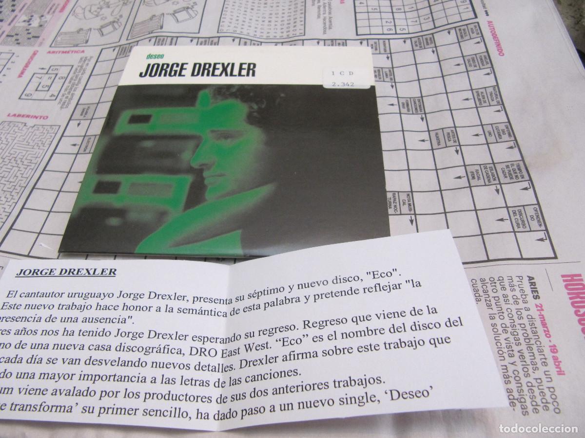 CDs de m&uacute;sica: JORGE DREXLER DESEO CD PROMO CADENA 100 - Foto 1