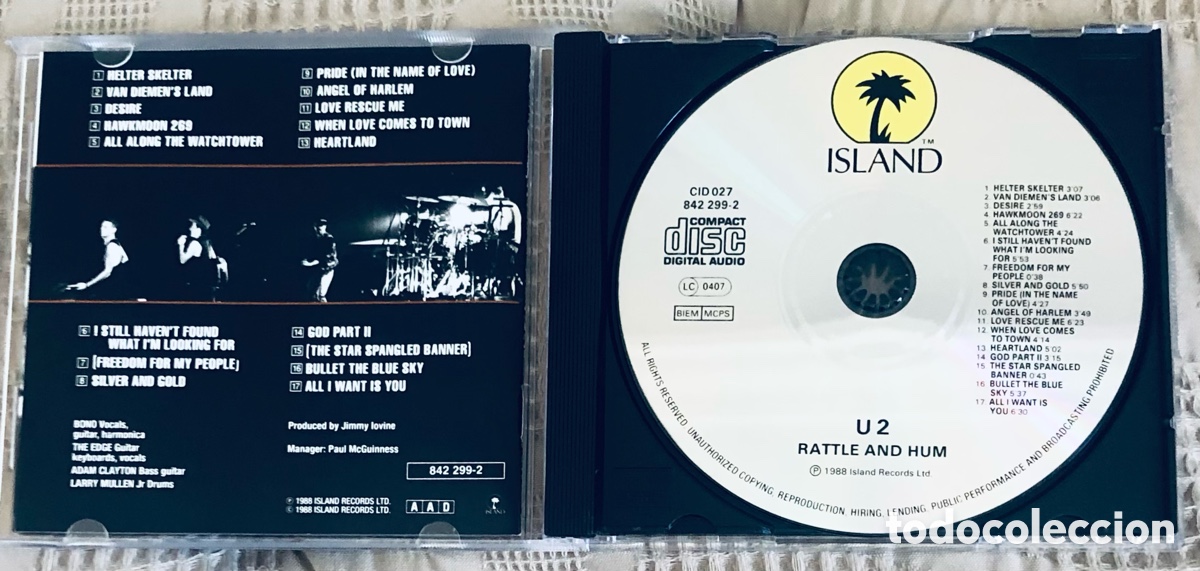 CDs de m&uacute;sica: The U2: Rattle and Hum - Foto 2