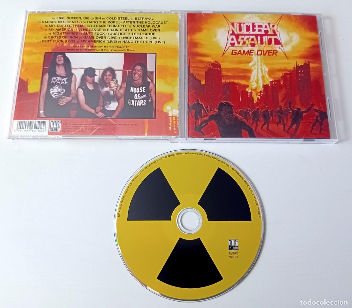CDs de m&uacute;sica: CD NUCLEAR ASSAULT - GAME OVER / THE PLAGUE - Foto 2