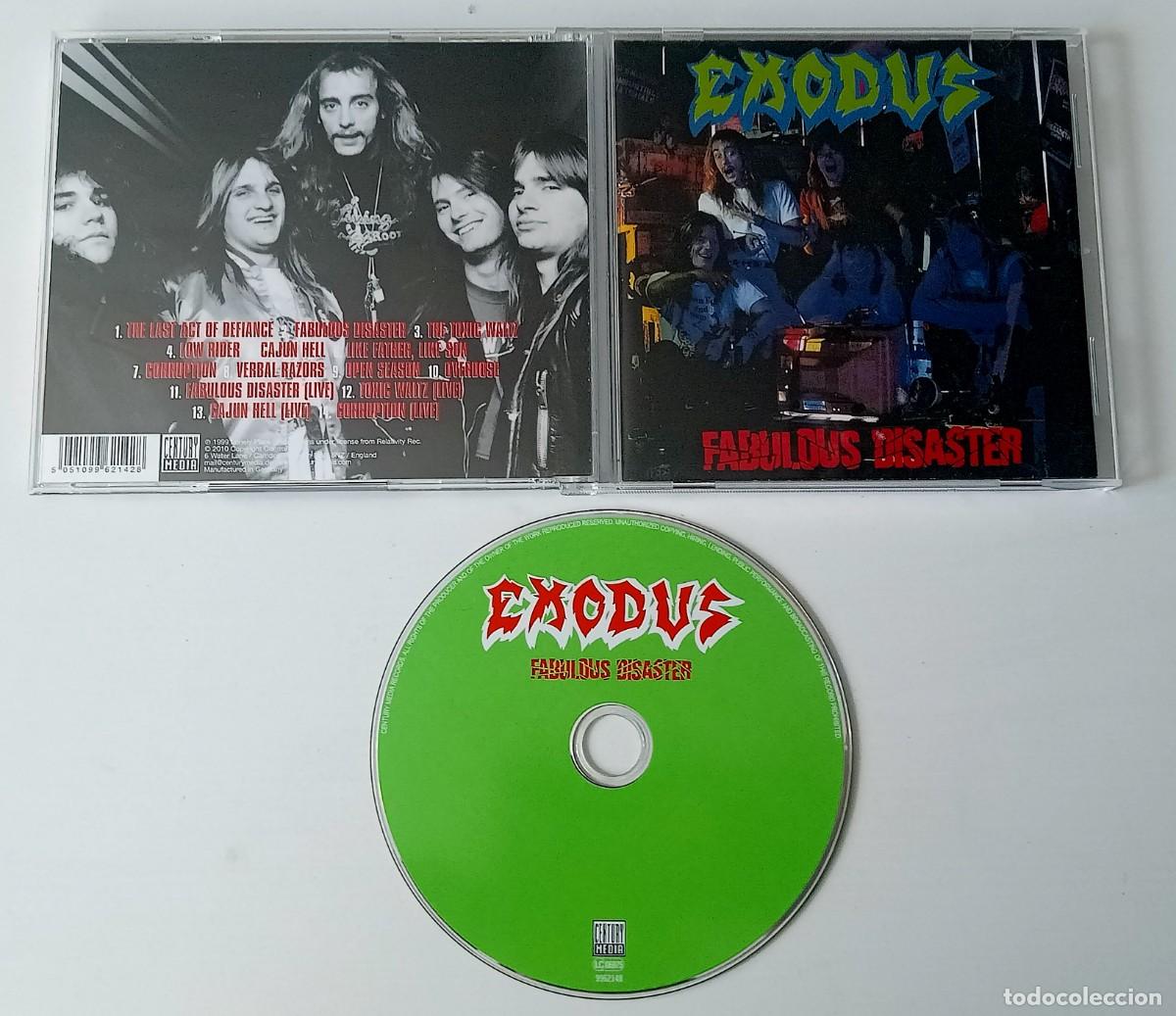 CDs de m&uacute;sica: CD EXODUS - FABULOUS DISASTER - Foto 2