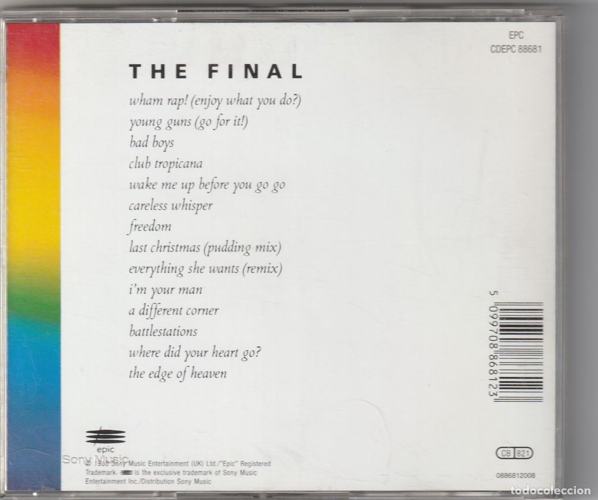 CDs de m&uacute;sica: WHAM! - THE FINAL (CD EPIC 1986) GEORGE MICHAEL - Foto 2