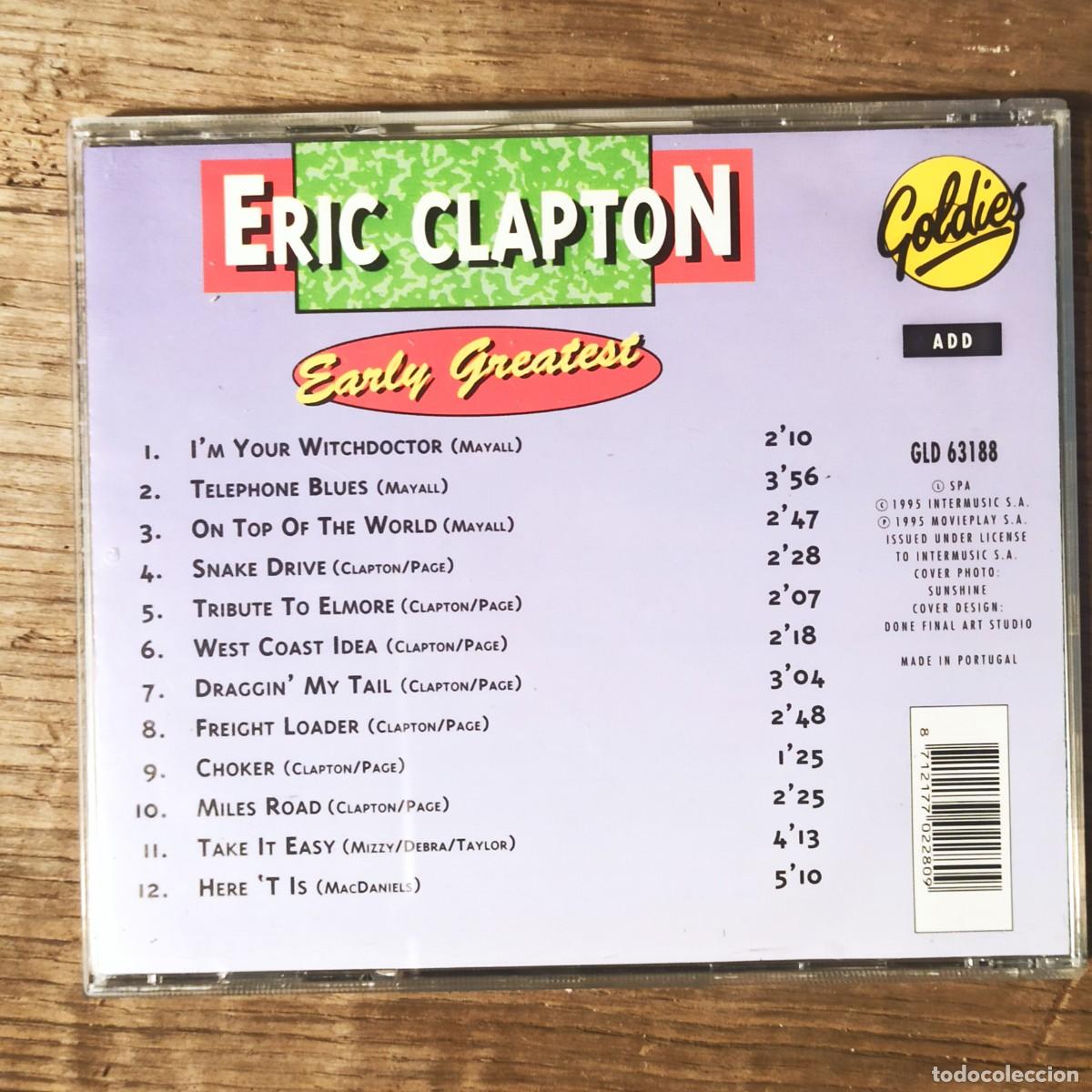 CDs de m&uacute;sica: CD Eric Clapton &ndash; Early Greatest - Foto 2