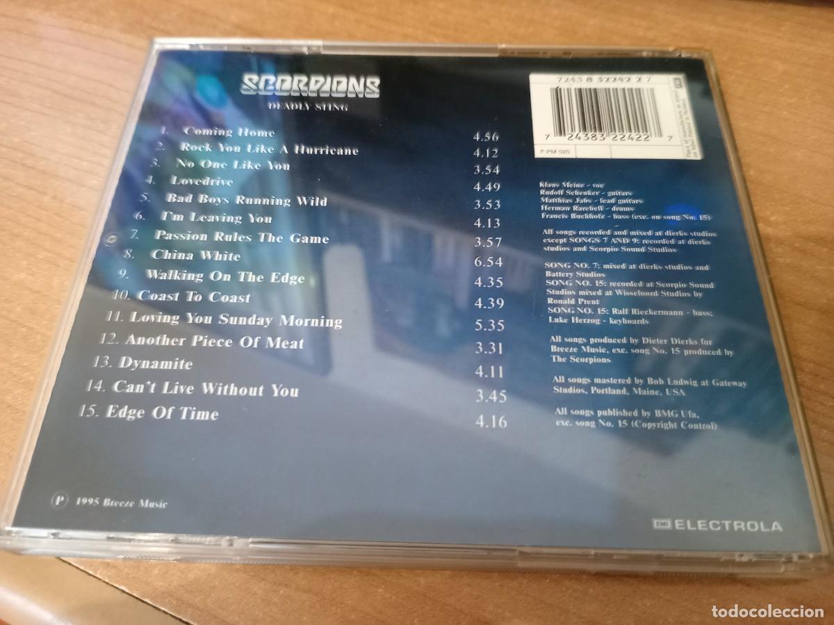 CDs de m&uacute;sica: CD: SCORPIONS - DEADLY STING - GRANDES EXITOS - Foto 3