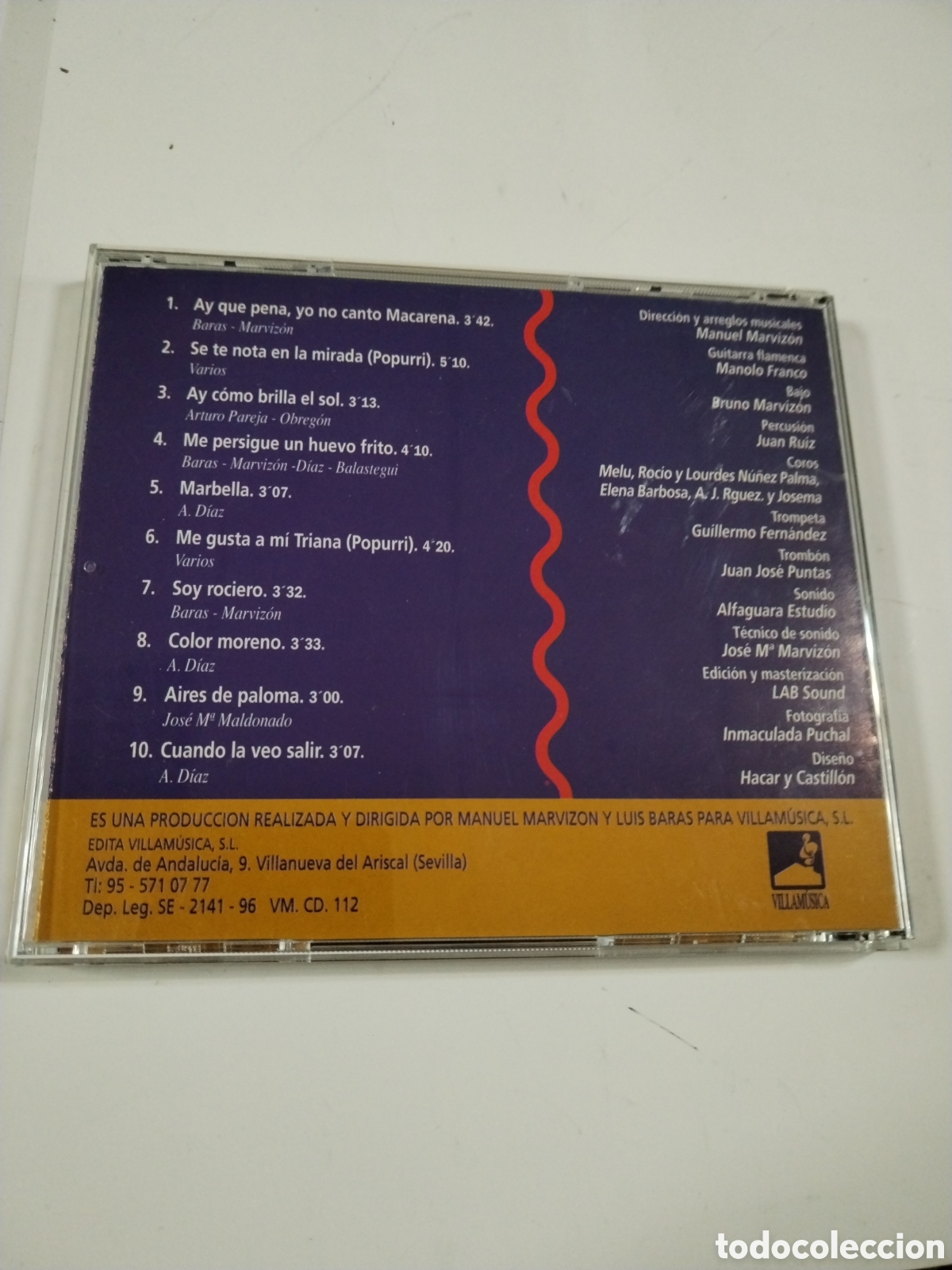 CDs de m&uacute;sica: A TIEMPO. CURRO Y ANTONIO. CD. - Foto 2