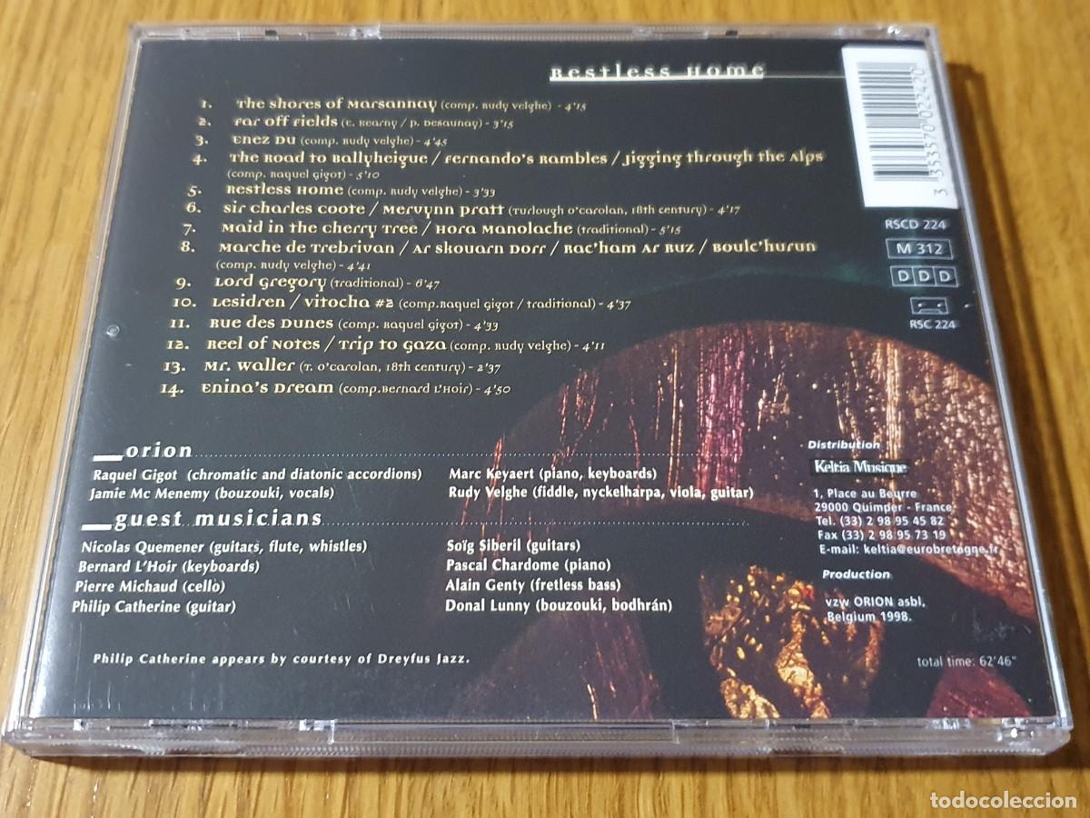 CDs de m&uacute;sica: CD NUEVO - Orion &ndash; Restless Home - Foto 3