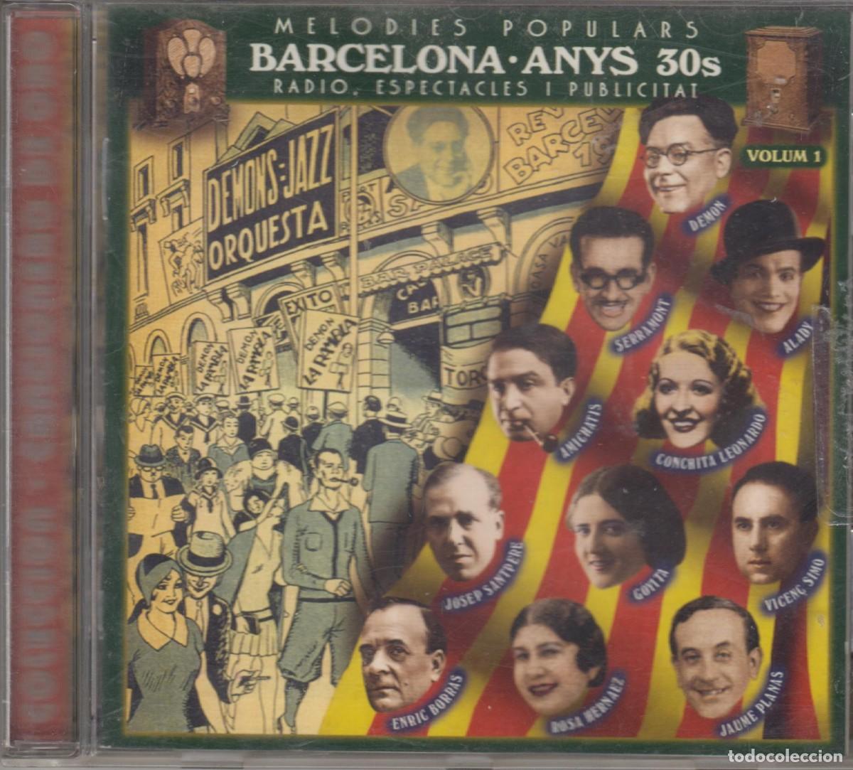 CDs de m&uacute;sica: MELODIES POPULARS BARCELONA ANYS 30 VOL. 1 CD R&Agrave;DIO ESPECTACLES I PUBLICITAT 1998 BLUE MOON