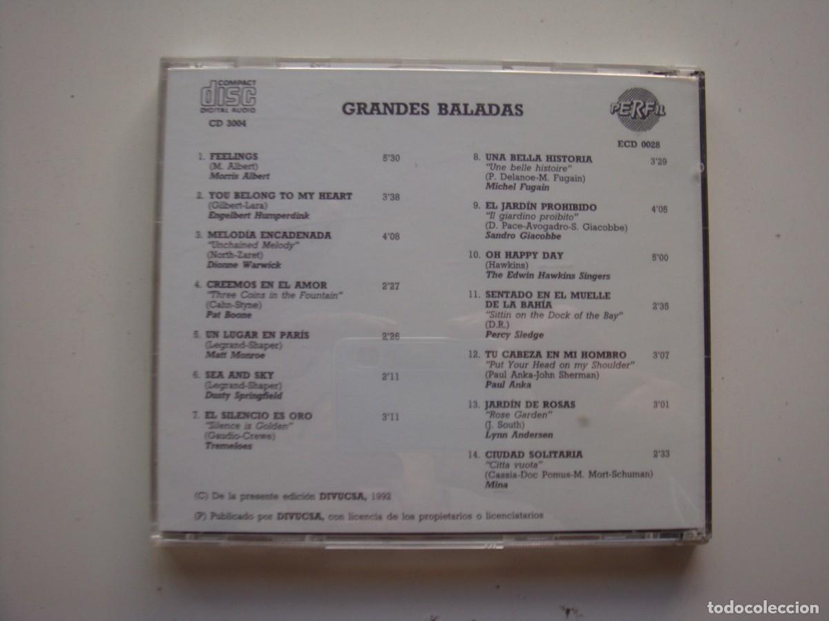 CDs de m&uacute;sica: GRANDES BALADAS CD - Foto 2