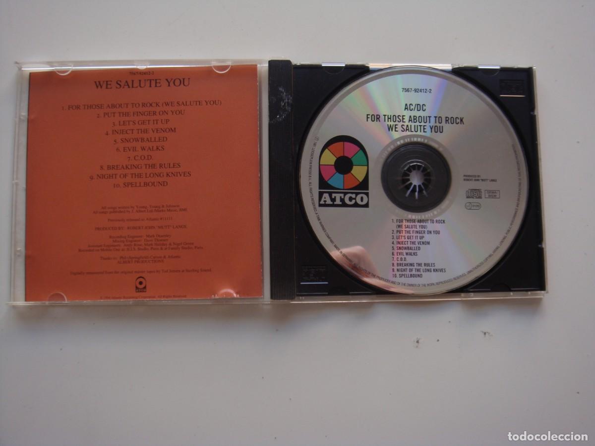 CDs de m&uacute;sica: AC/DC FOR THOSE ABOUT TO ROCK CD - Foto 2