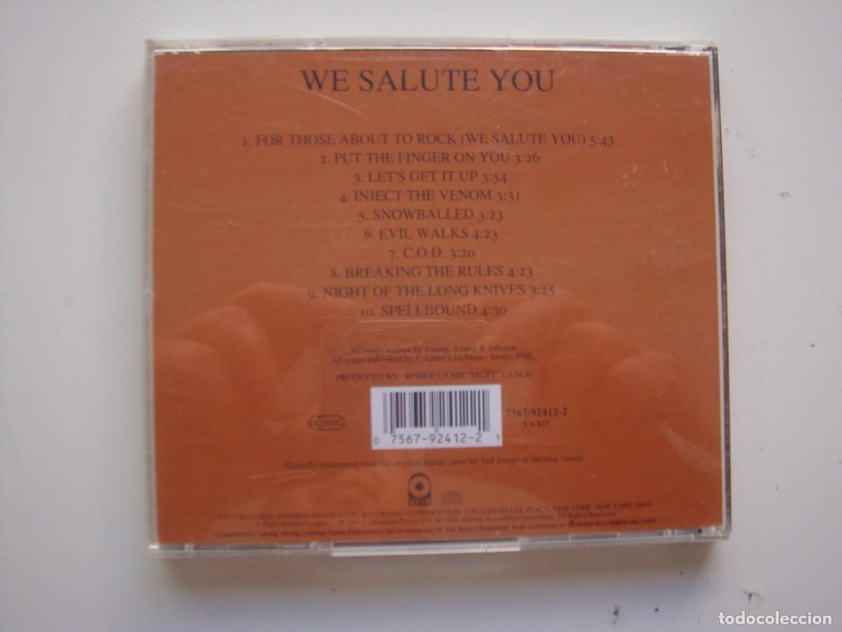 CDs de m&uacute;sica: AC/DC FOR THOSE ABOUT TO ROCK CD - Foto 3