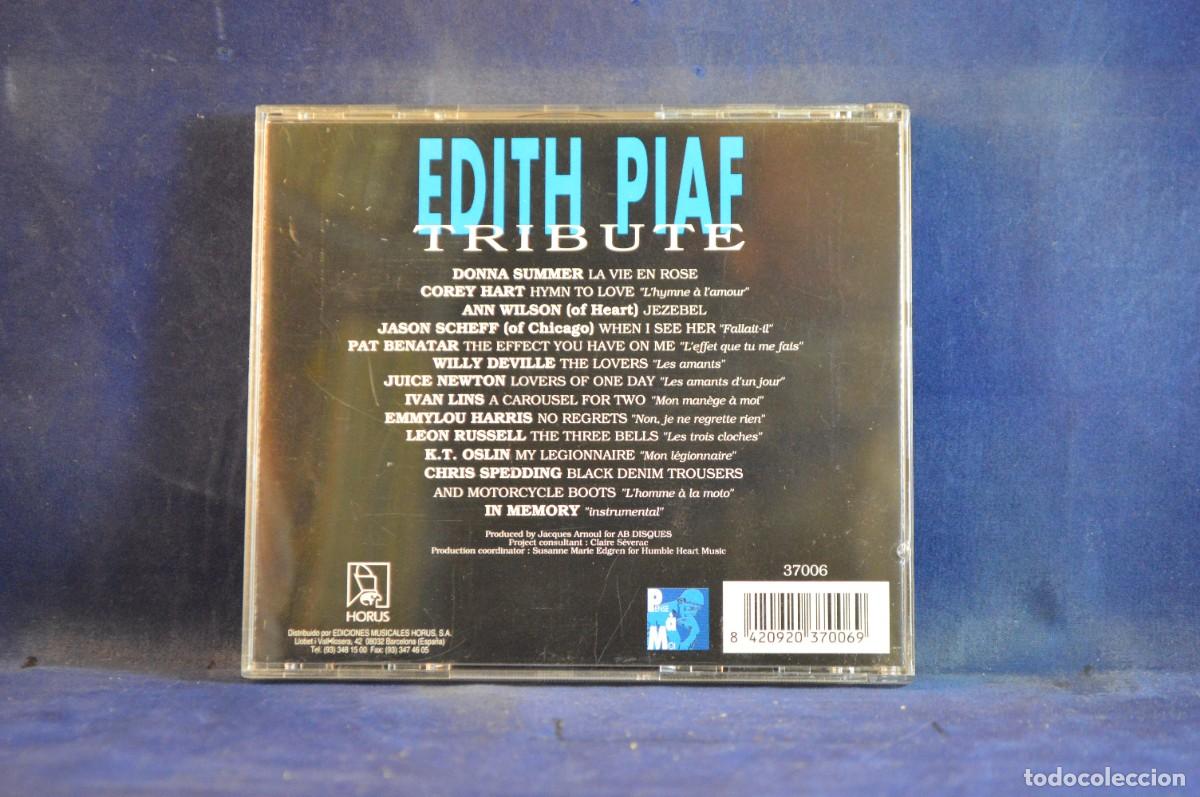 CDs de m&uacute;sica: VARIOUS &ndash; EDITH PIAF TRIBUTE - CD - Foto 2
