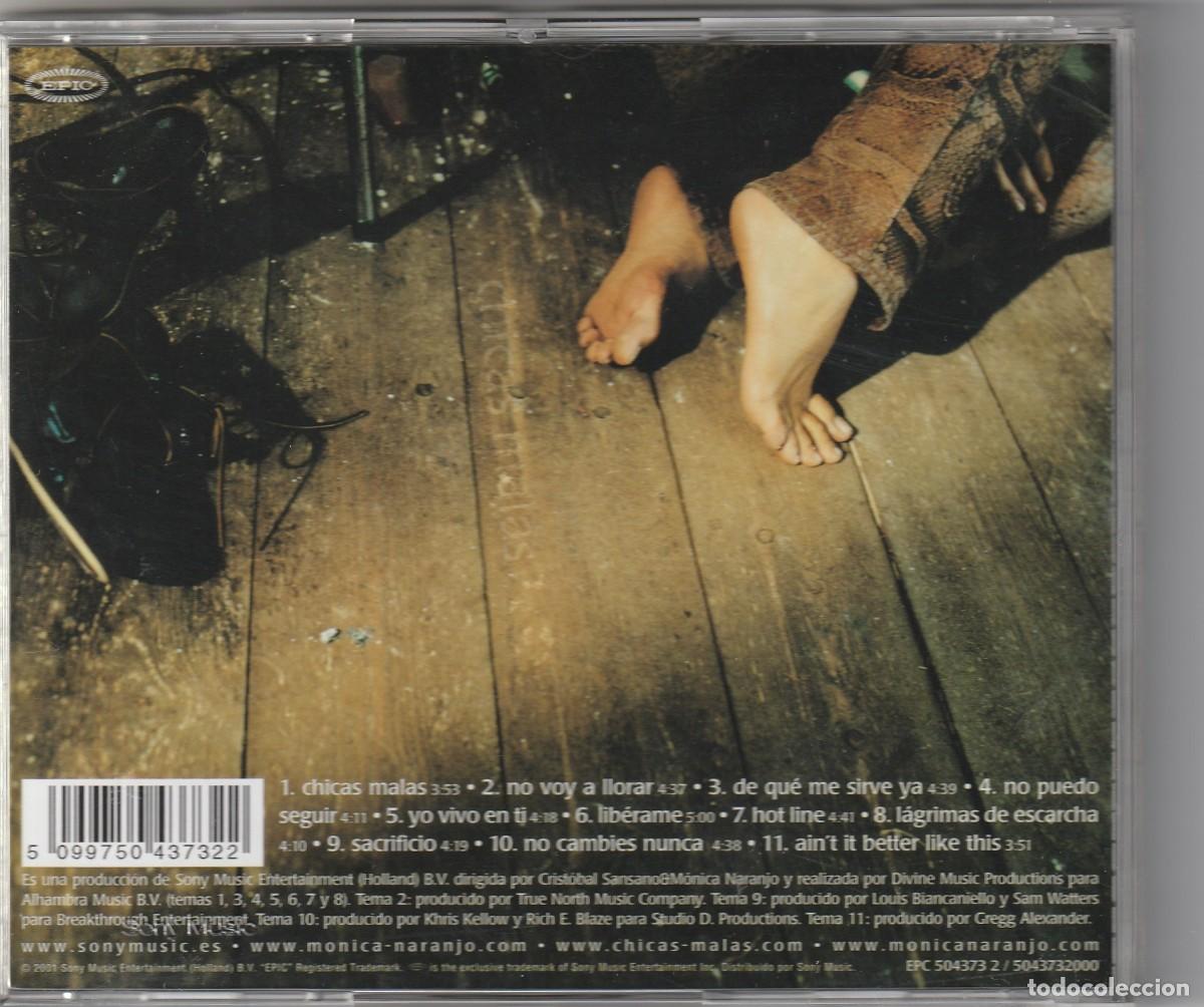 CDs de m&uacute;sica: MONICA NARANJO - CHICAS MALAS (CD EPIC 2001) - Foto 2