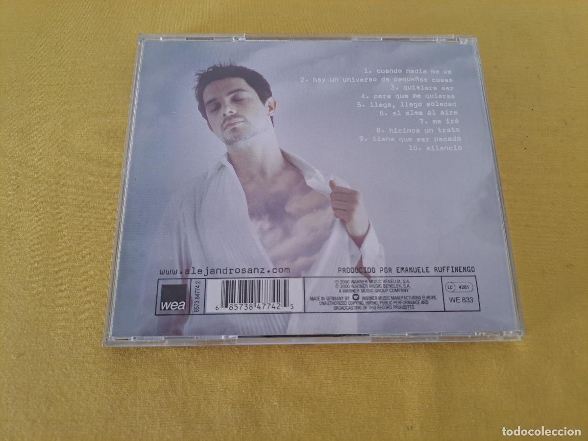 CDs de m&uacute;sica: ALEJANDRO SANZ - EL ALMA AL AIRE - WARNER 2000 - CD - Foto 3