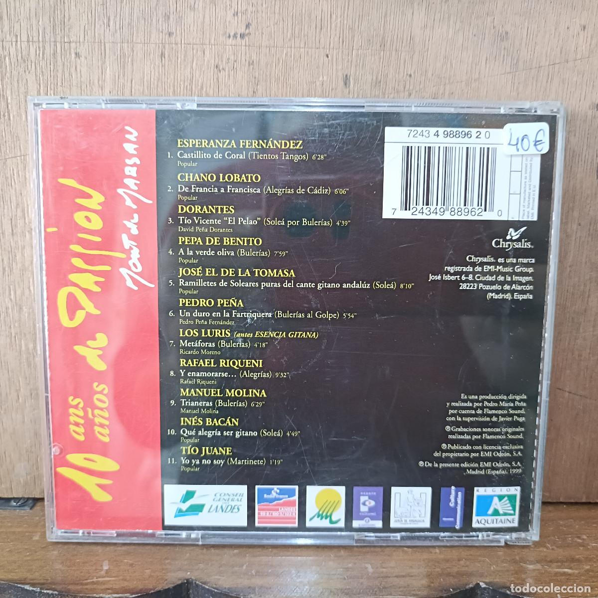 CDs de m&uacute;sica: 10 Ans de Passion - Mont de Marsan - CD. - Foto 2