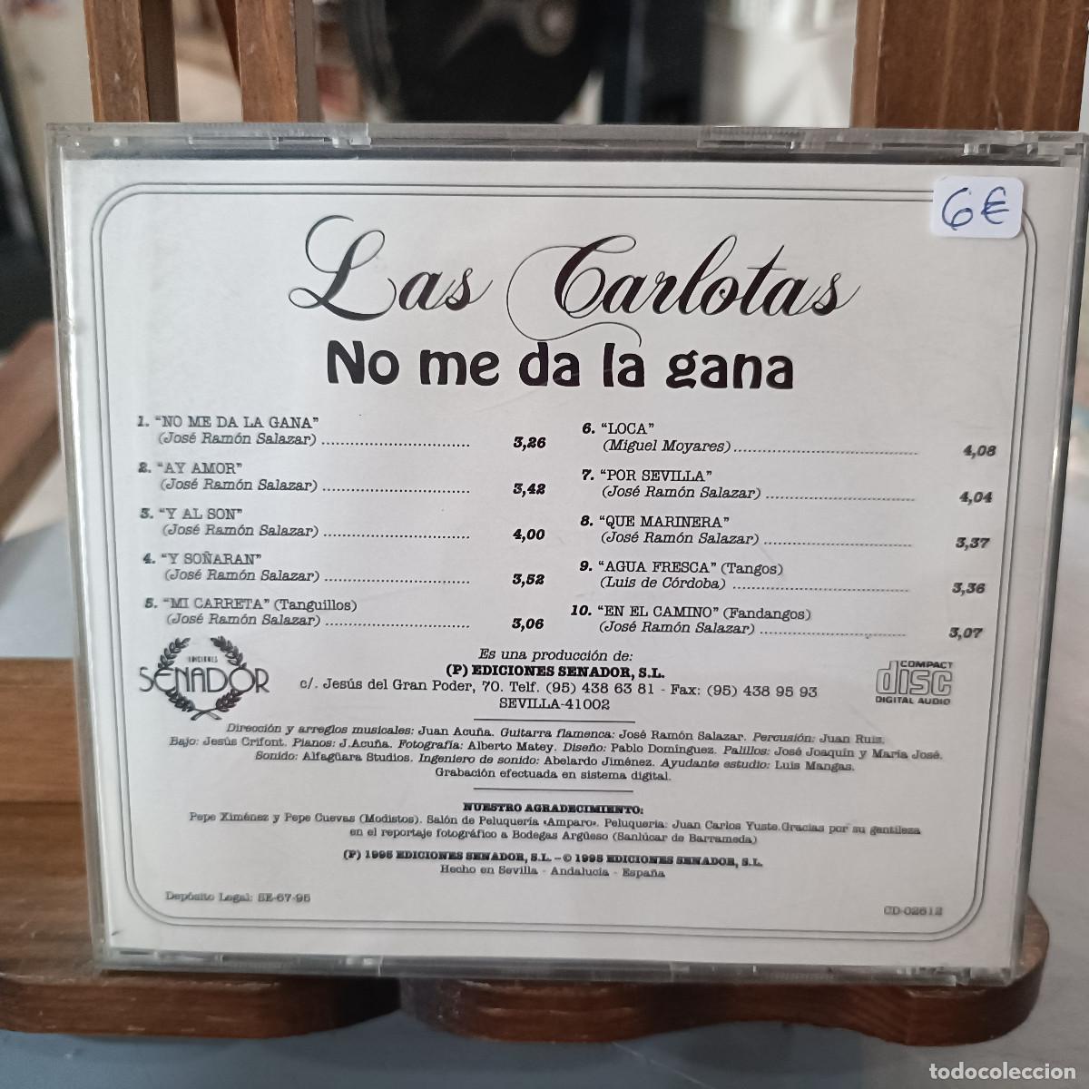 CDs de m&uacute;sica: Las Carlotas - No me da la gana - CD. - Foto 2