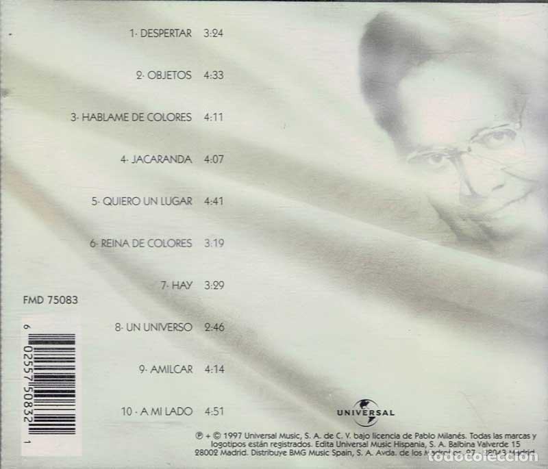 CDs de m&uacute;sica: Pablo Milan&eacute;s - Despertar. CD - Foto 2