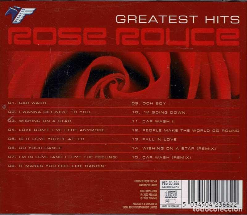 CDs de m&uacute;sica: Rose Royce - Greatest Hits. CD - Foto 2