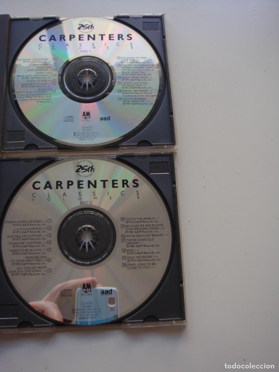 CDs de m&uacute;sica: CARPENTERS CLASICOS 2 CD - Foto 1