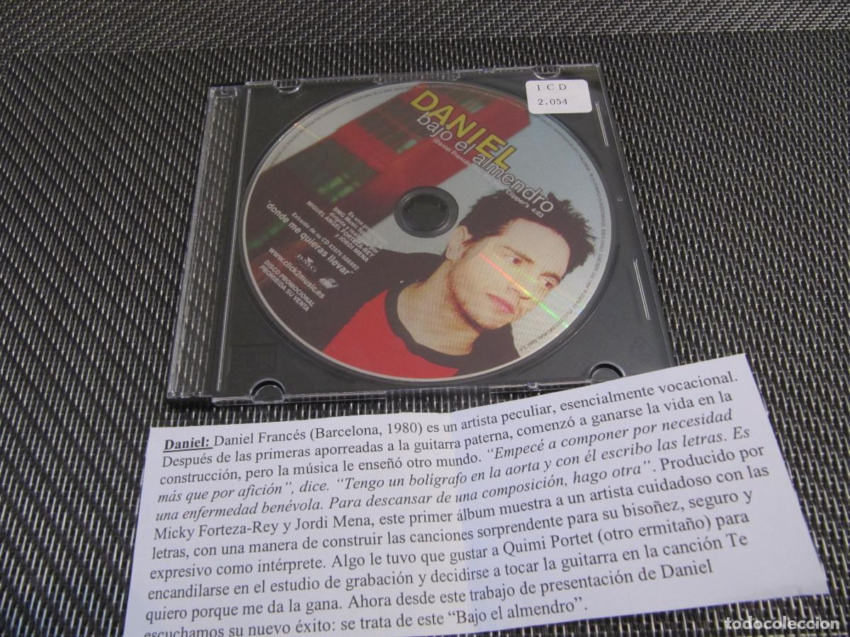 CDs de m&uacute;sica: DANIEL - BAJO EL ALMENDRO ( CD SINGLE CADENA 100 ) - Foto 1
