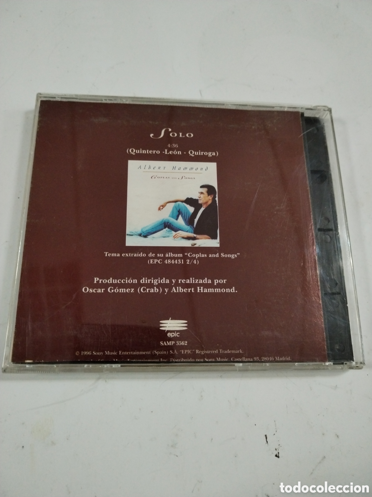 CDs de m&uacute;sica: ALBERT HAMMOND / SOLO. CD - Foto 2
