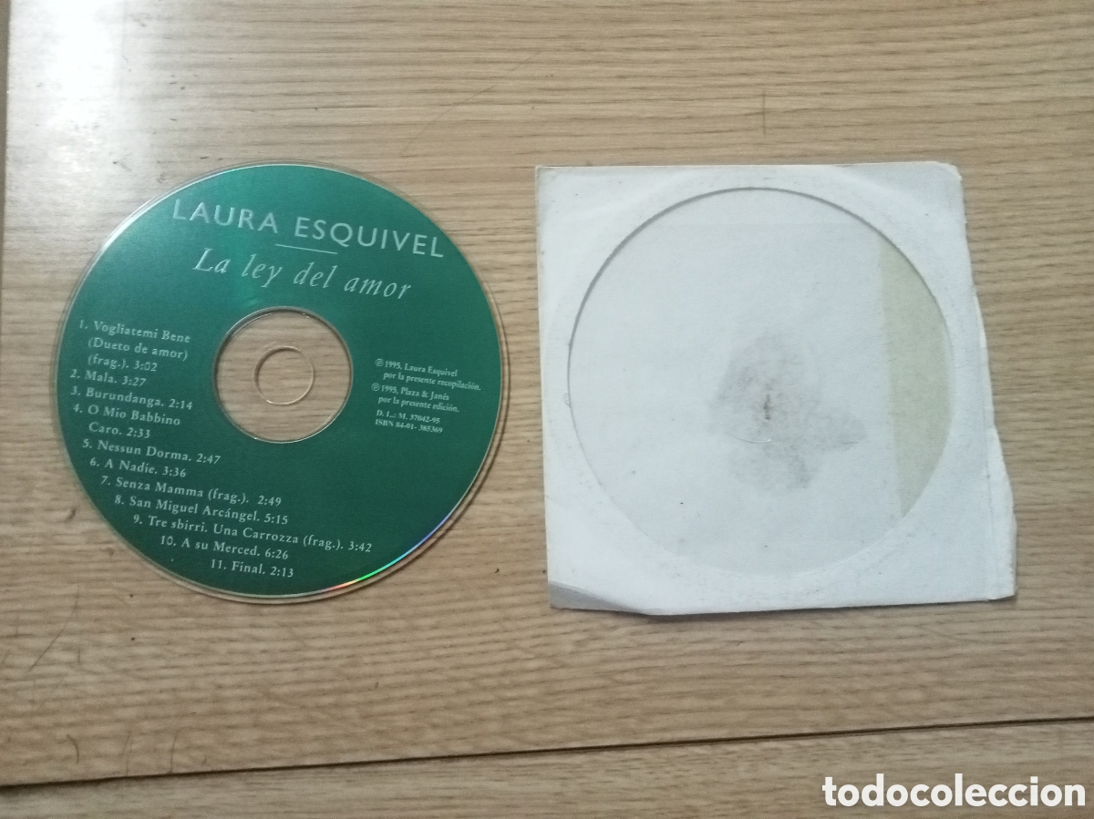 CDs de m&uacute;sica: Laura Esquivel La Ley Del Amor - Foto 1