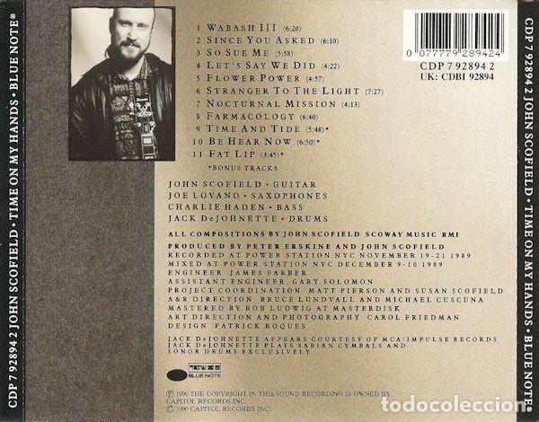 CDs de m&uacute;sica: John Scofield - Time on my hands - Foto 2