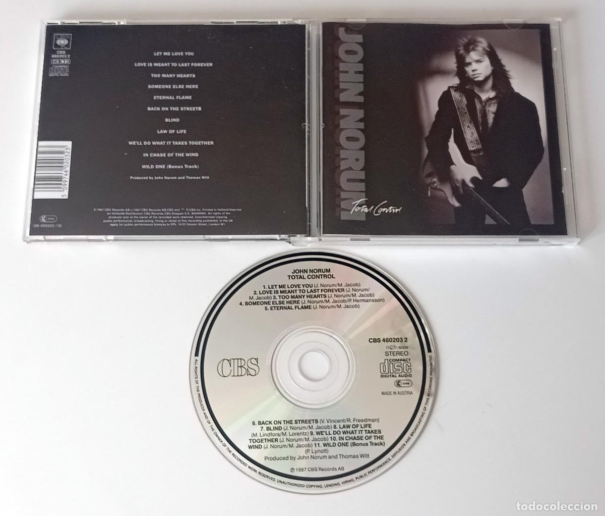 CDs de m&uacute;sica: CD JOHN NORUM - TOTAL CONTROL - Foto 2