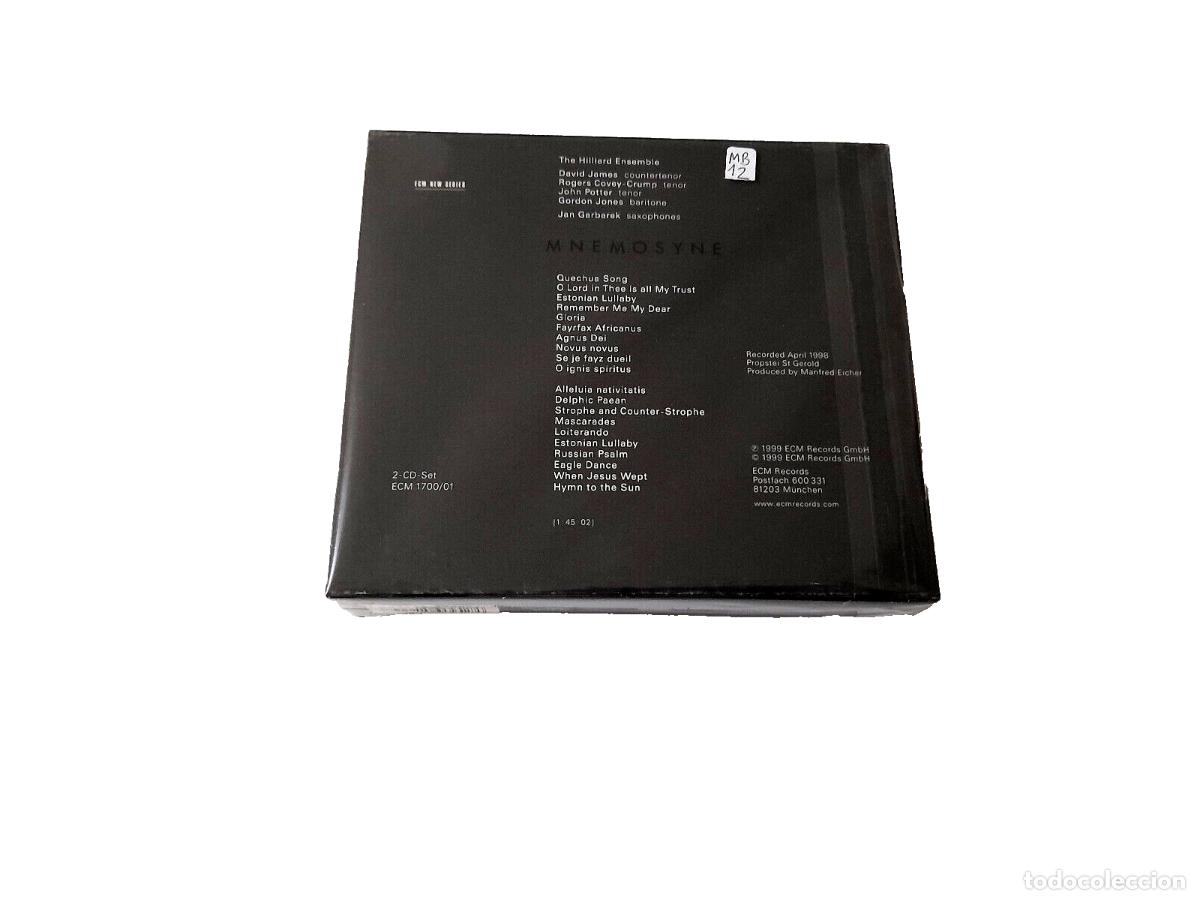 CDs de m&uacute;sica: JAN GARBAREK THE HILLIARD ENSEMBLE &rdquo;MNEMOSYNE&rdquo; 2CD CD - Foto 2