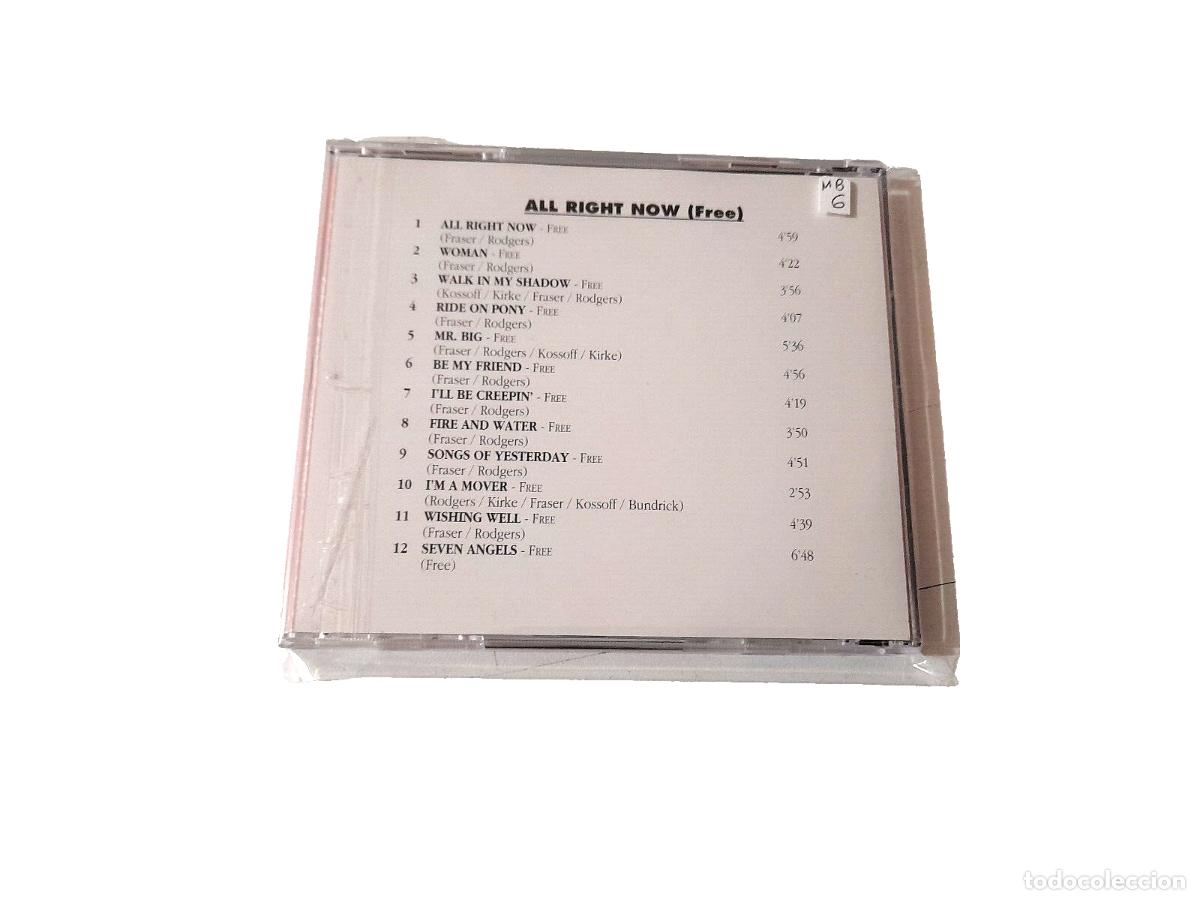 CDs de m&uacute;sica: FREE &rdquo;ALL RIGHT NOW&rdquo; CD 12 TRACKS - Foto 2