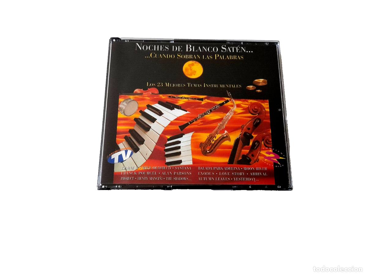 CD de M&uacute;sica: CD &rdquo;NOCHES DE BLANCO SATEN ... CUANDO SOBRAN LAS PALABRAS&rdquo; 2CD 23 TRACKS CD COMO