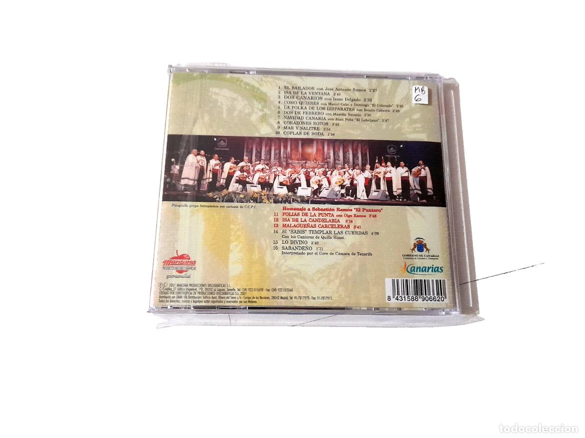 CDs de m&uacute;sica: LOS SABANDE&Ntilde;OS &rdquo;TEIDE Y NUBLO&rdquo; CD 16 TRACKS - Foto 2