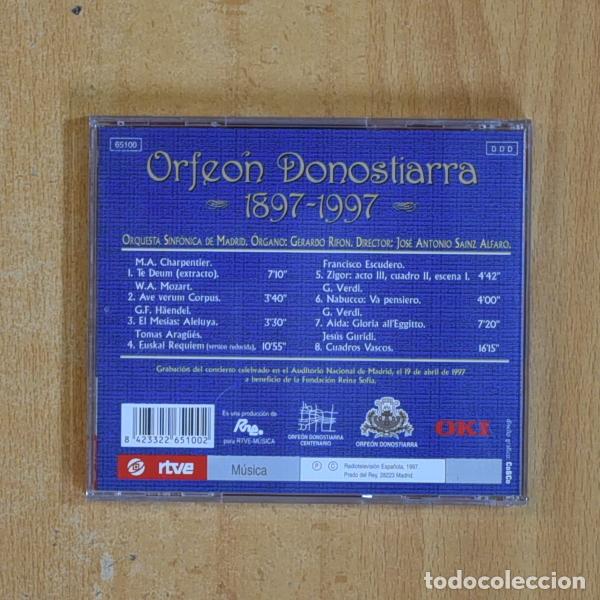 CDs de m&uacute;sica: ORFEON DONOSTIARRA - 1897 / 997 - CD - Foto 2