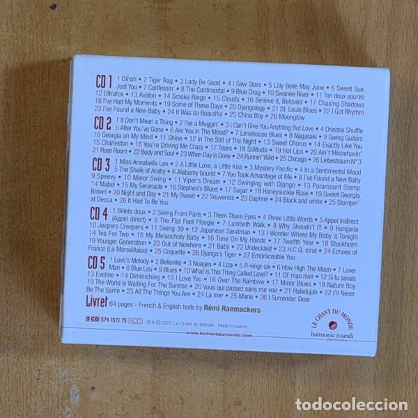 CDs de m&uacute;sica: STEPHANE GRAPPELLI - SWINGING WITH DJANGO REINHARDT - 5 CD - Foto 2