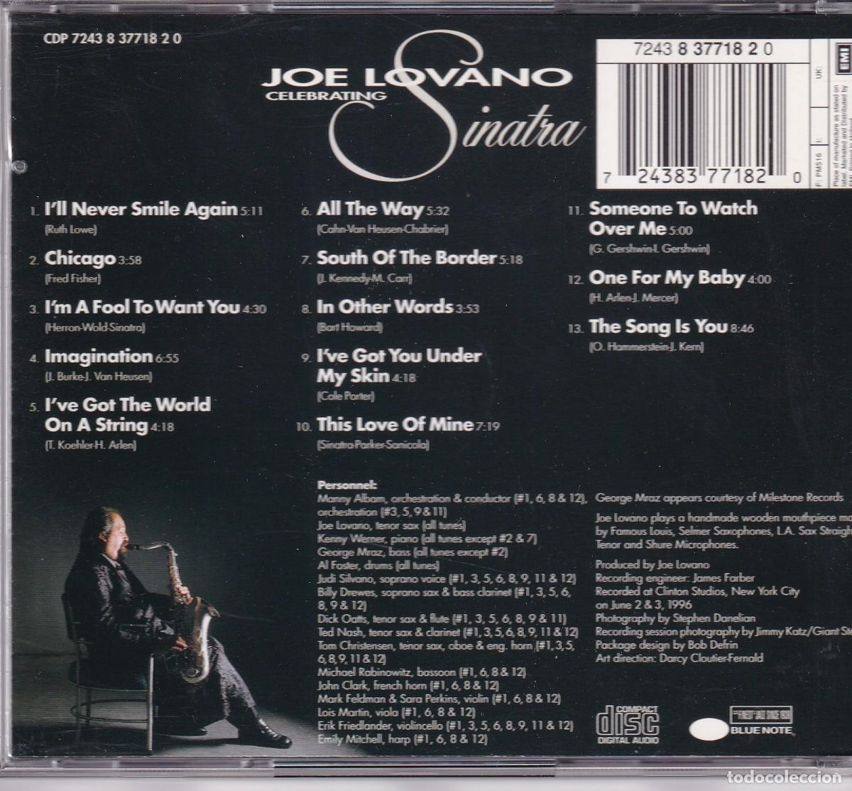 CDs de m&uacute;sica: Joe Lovano - Celebrating Sinatra - Foto 2