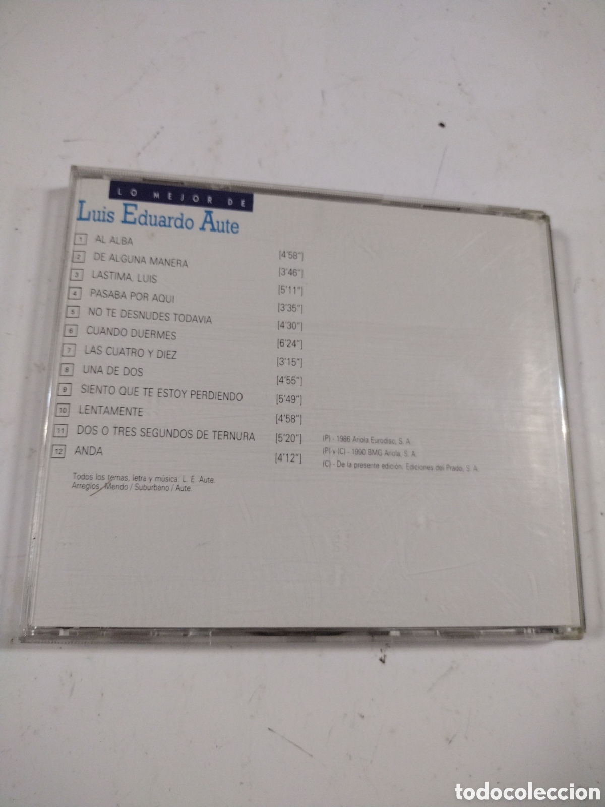 CDs de m&uacute;sica: LO MEJOR DE LUIS EDUARDO AUTE. CD - Foto 2