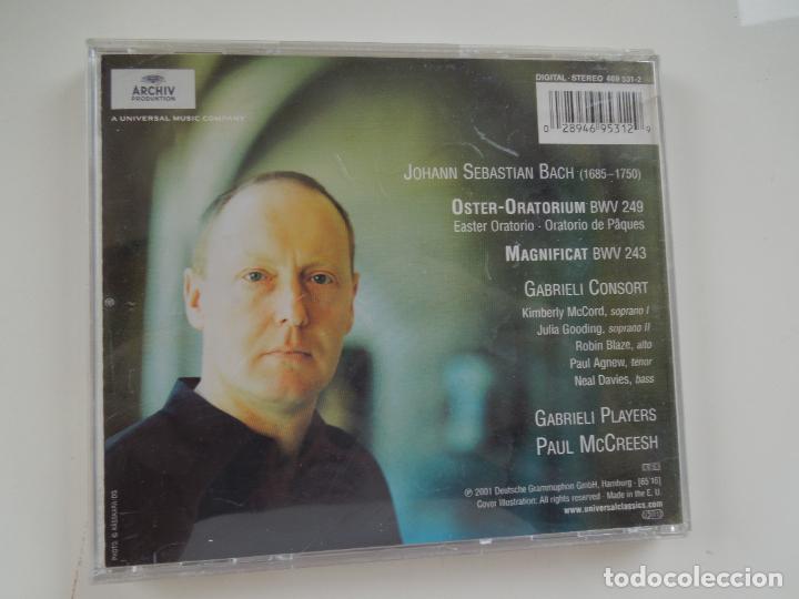 CDs de m&uacute;sica: BACH - MAGNIFICAT -EASTER ORATORIO - PAUL MCCREESH - CD - Foto 3