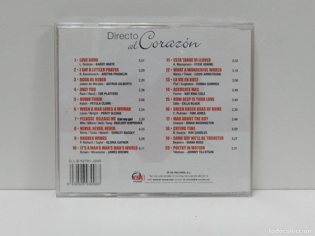 CDs de m&uacute;sica: DISCO CD. Directo Al Coraz&oacute;n. COMPACT DISC. - Foto 2
