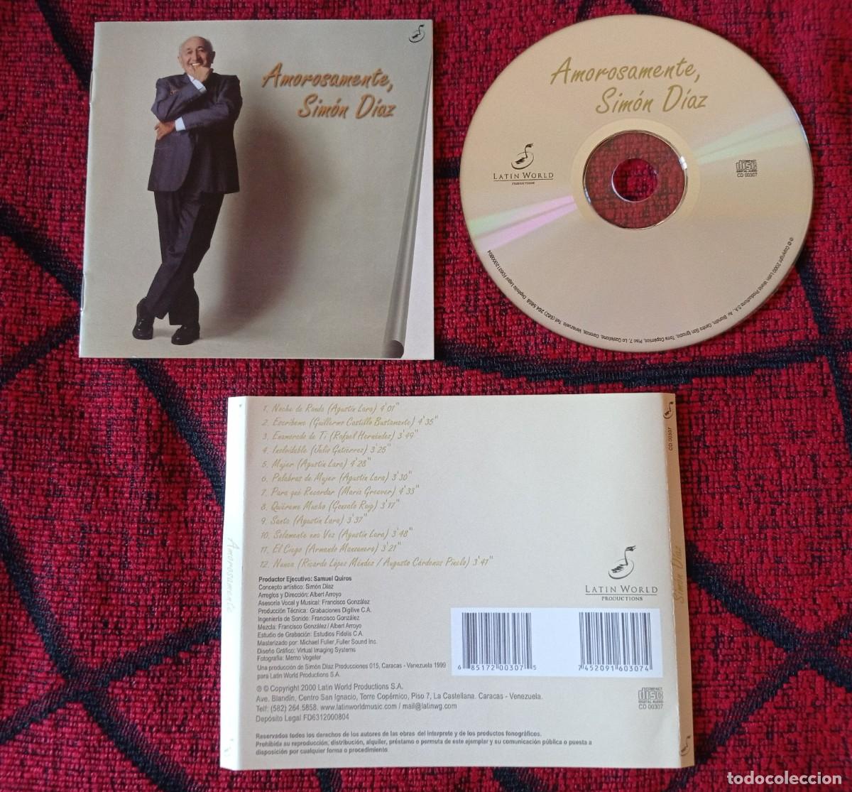 CDs de m&uacute;sica: SIMON DIAZ ** Amorosamente ** 2000 VENEZUELA CD - Foto 1