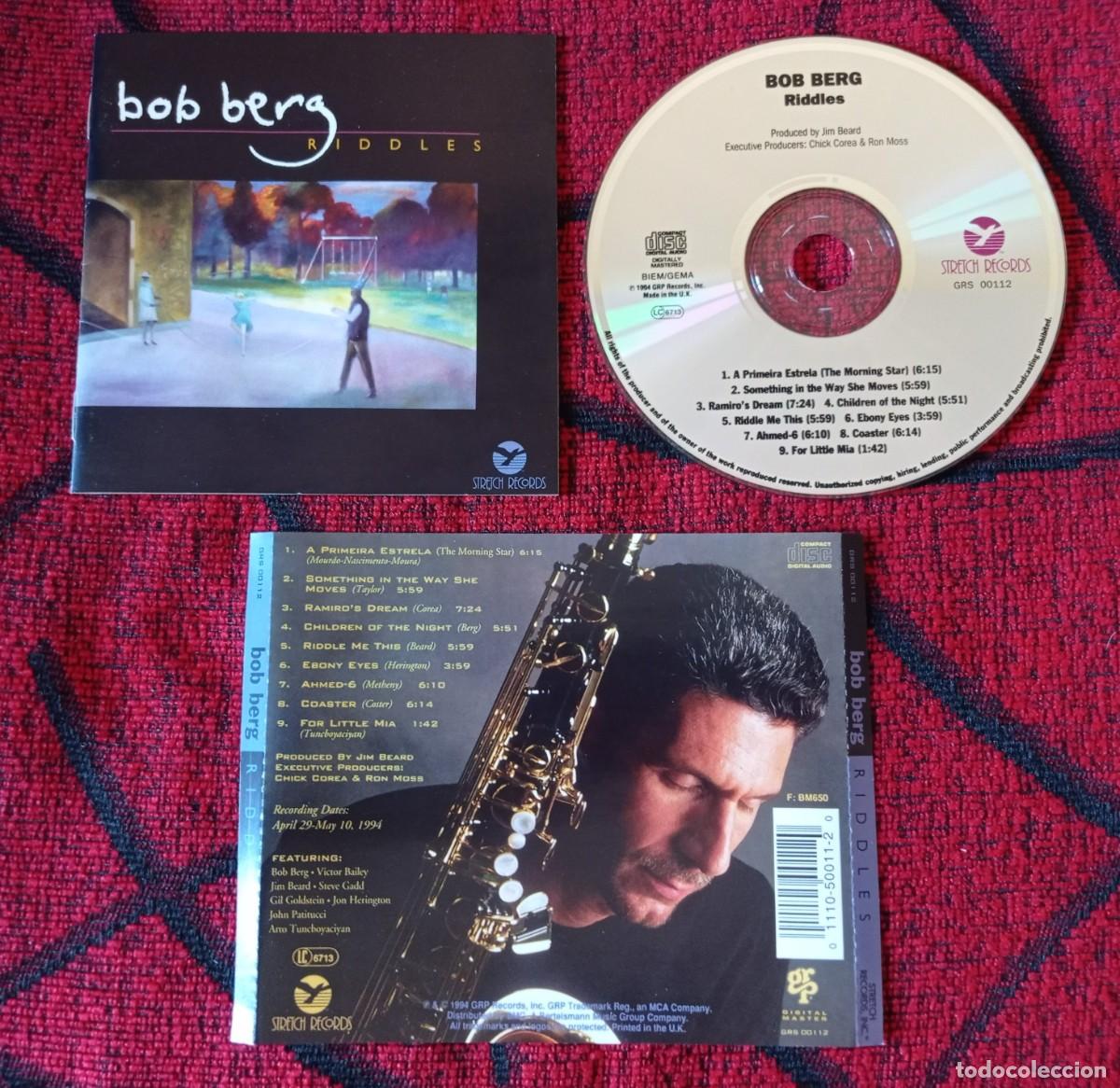 CDs de m&uacute;sica: BOB BERG ** Riddles ** CD ORIGINAL 1994 UK - Foto 1
