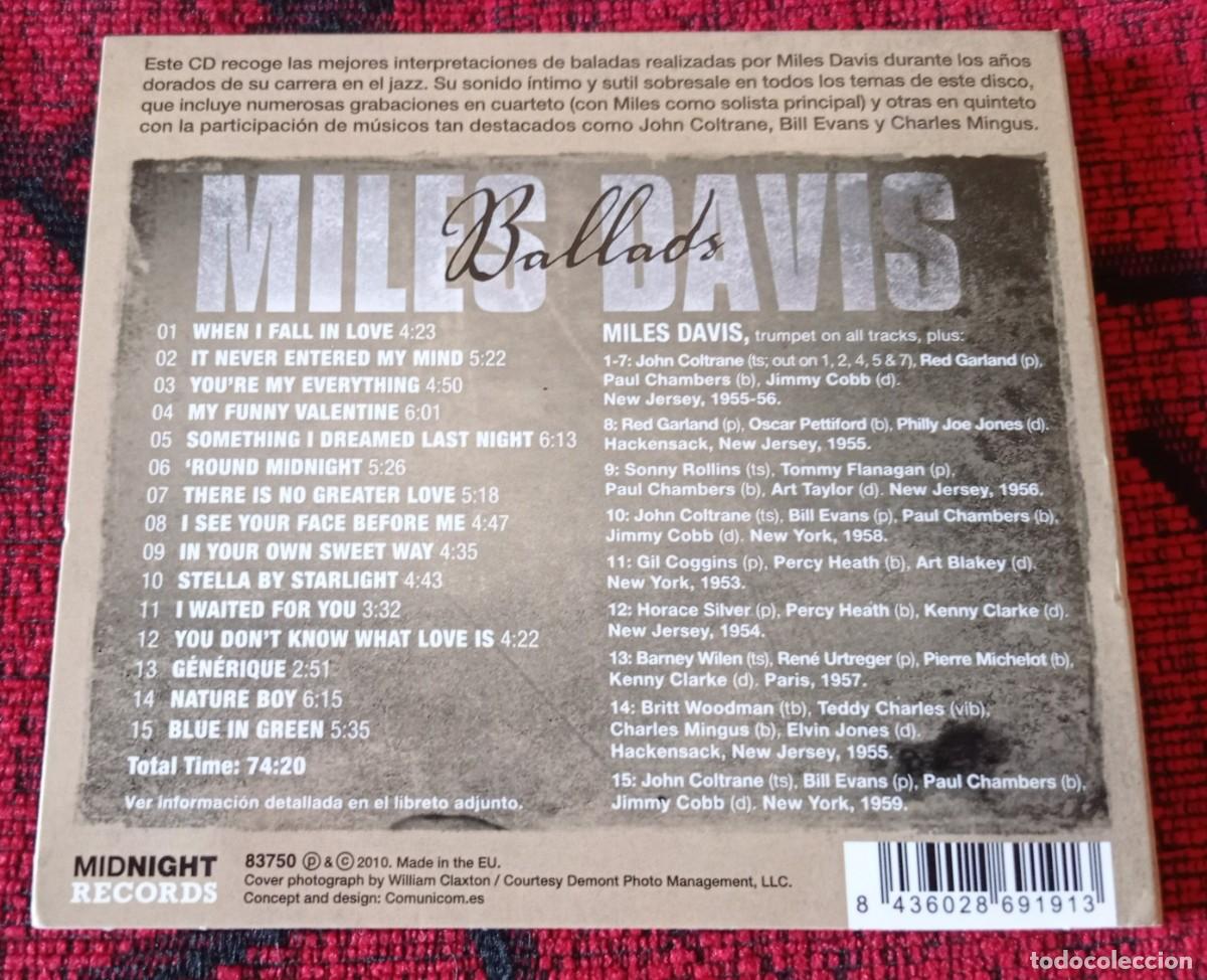 CDs de m&uacute;sica: MILES DAVIS ** Ballads ** CD 2010 - Foto 2