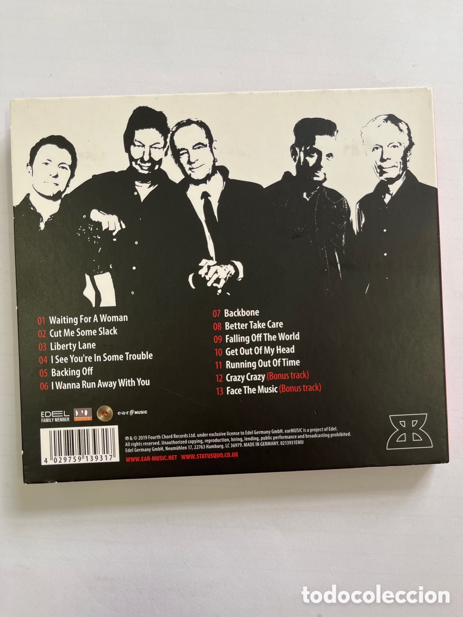 CDs de m&uacute;sica: Status Quo - Backbone. CD - Foto 2