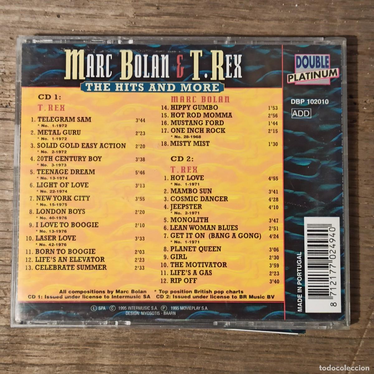 CDs de m&uacute;sica: CD Marc Bolan & T. Rex &ndash; The Hits And More - Foto 2