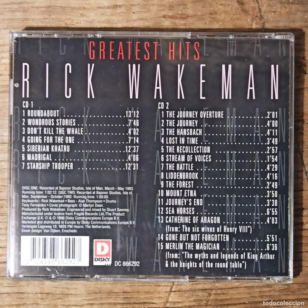 CDs de m&uacute;sica: CD Rick Wakeman &ndash; Greatest Hits - Foto 2