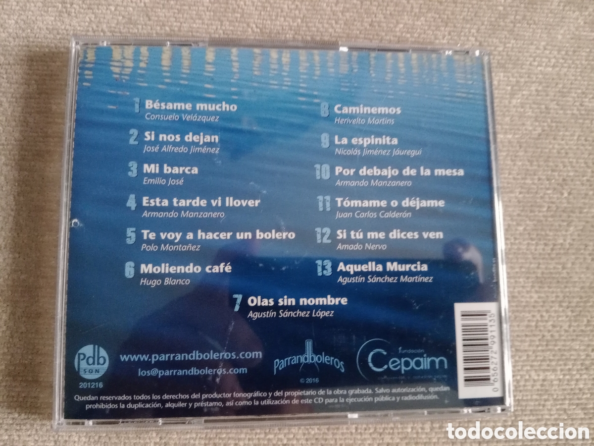 CDs de m&uacute;sica: OLAS SIN NOMBRE. Parrandboleros. - Foto 2