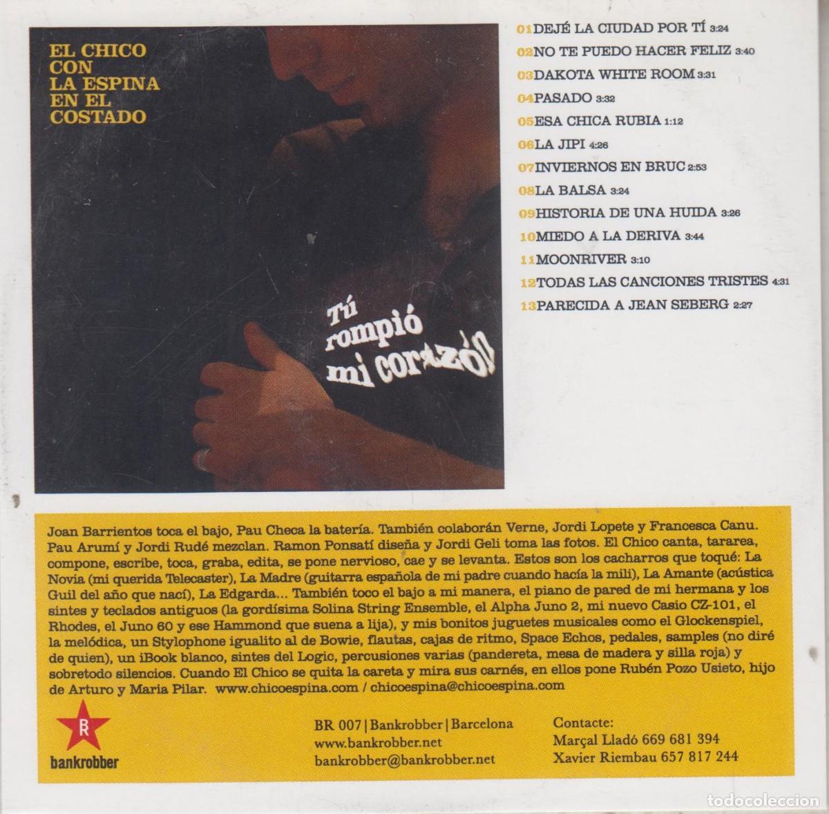 Musik-CDs: El Chico Con La Espina En El Costado cd promo Tu Rompi&oacute; Mi Coraz&oacute;n 2005
